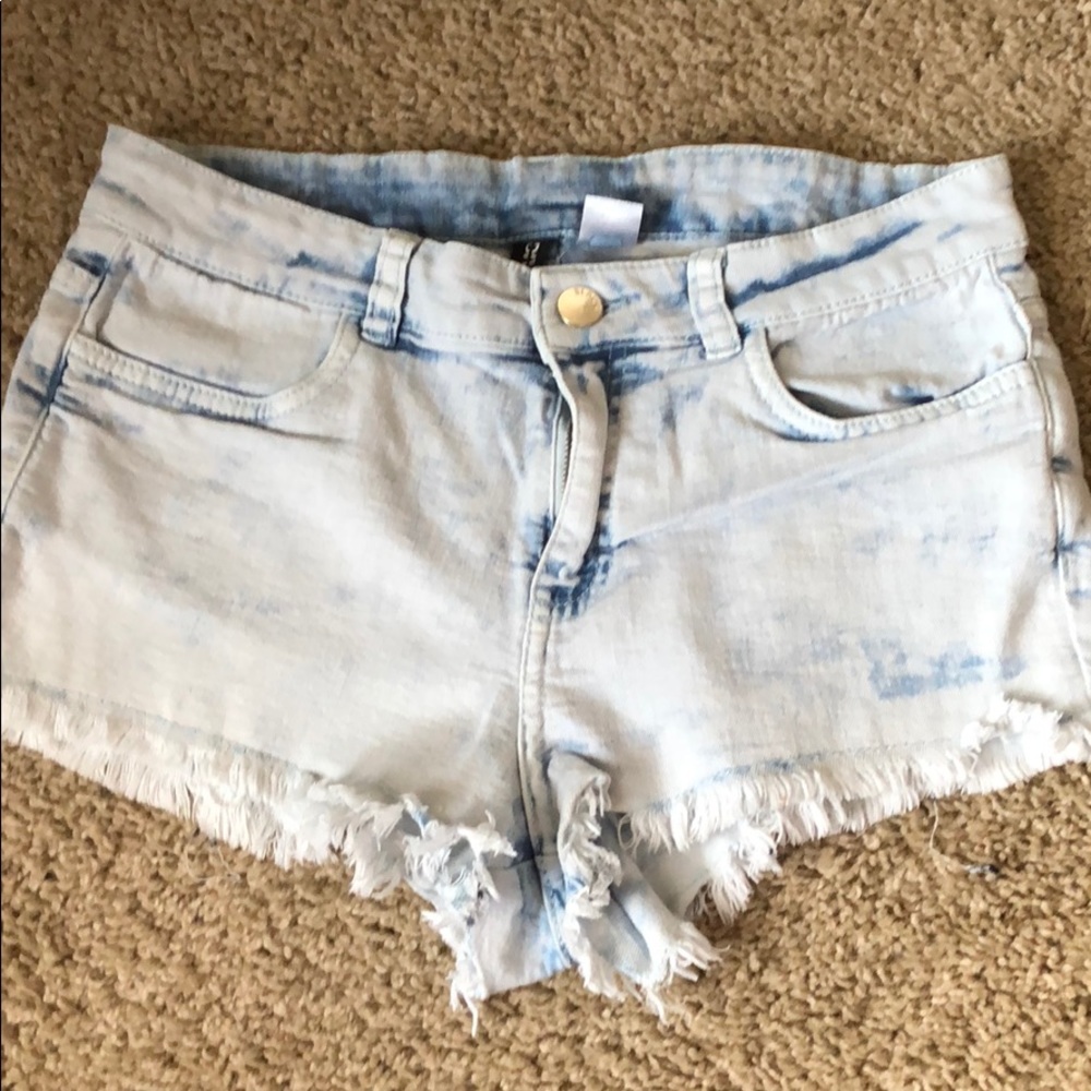 H&M Faded denim shorts